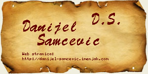 Danijel Samčević vizit kartica